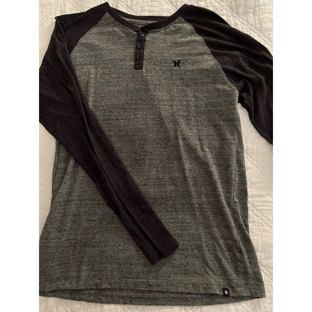 Hurley Gray 1/4 Button Down - image 4